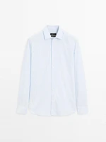 Regular fit striped flowing shirt