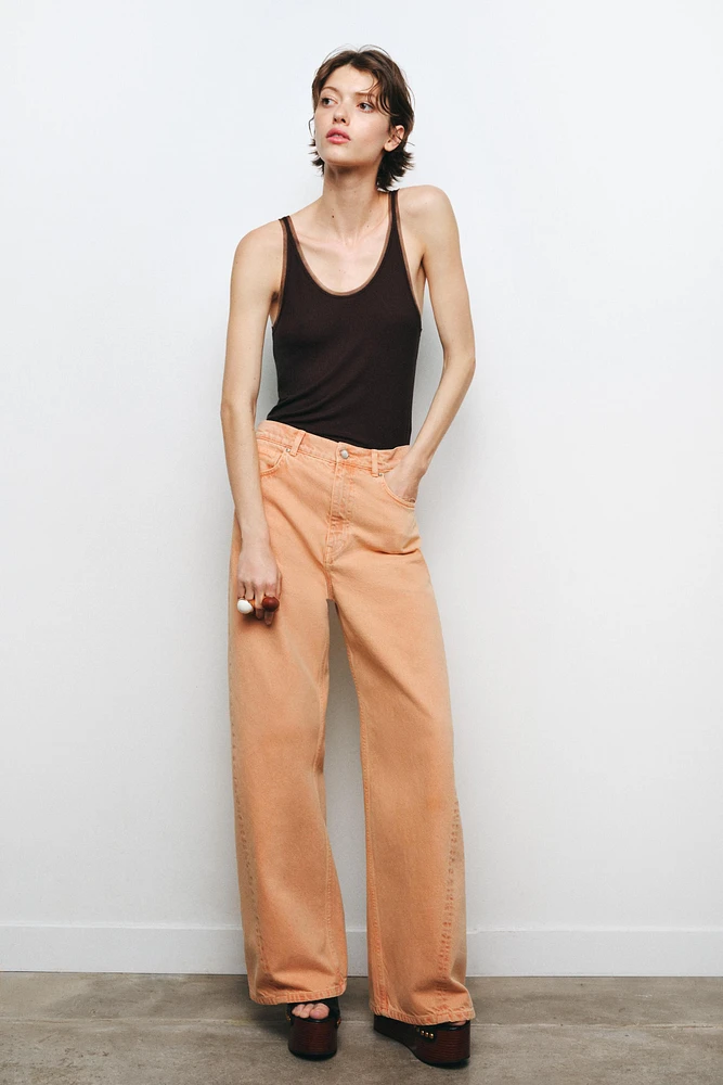 COMBINATION TULLE TOP