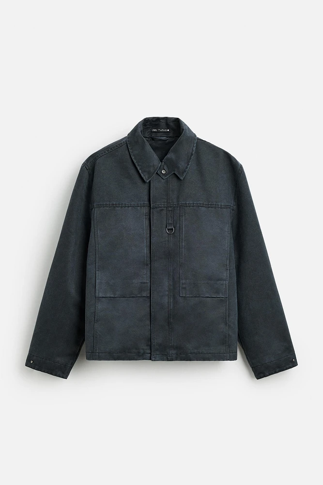 BLOUSON EFFET CIRÉ