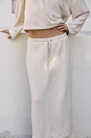 SOFT RUSTIC MIDI SKIRT