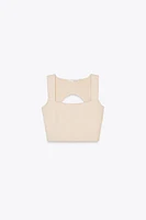 CUT OUT CROP TOP
