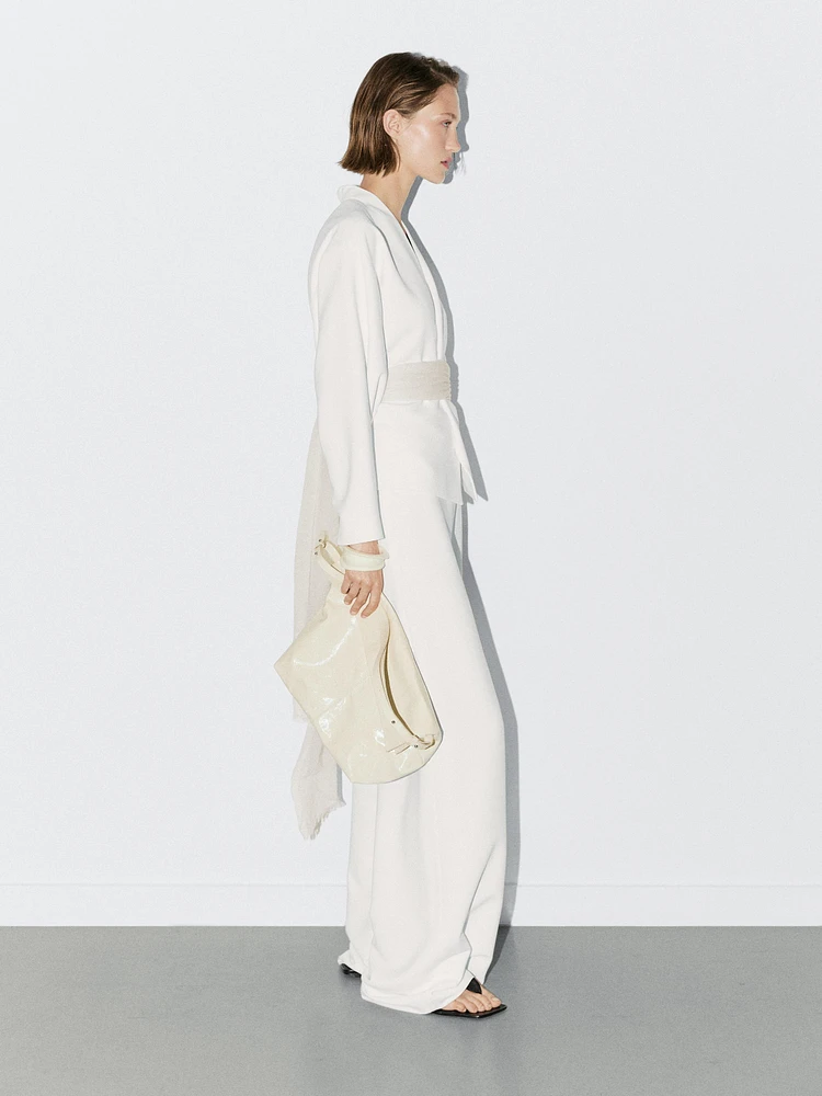 High-waist palazzo trousers - STUDIO