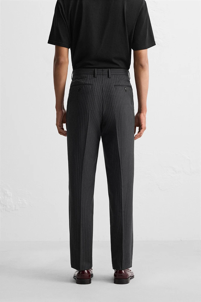 PINSTRIPE SUIT PANTS
