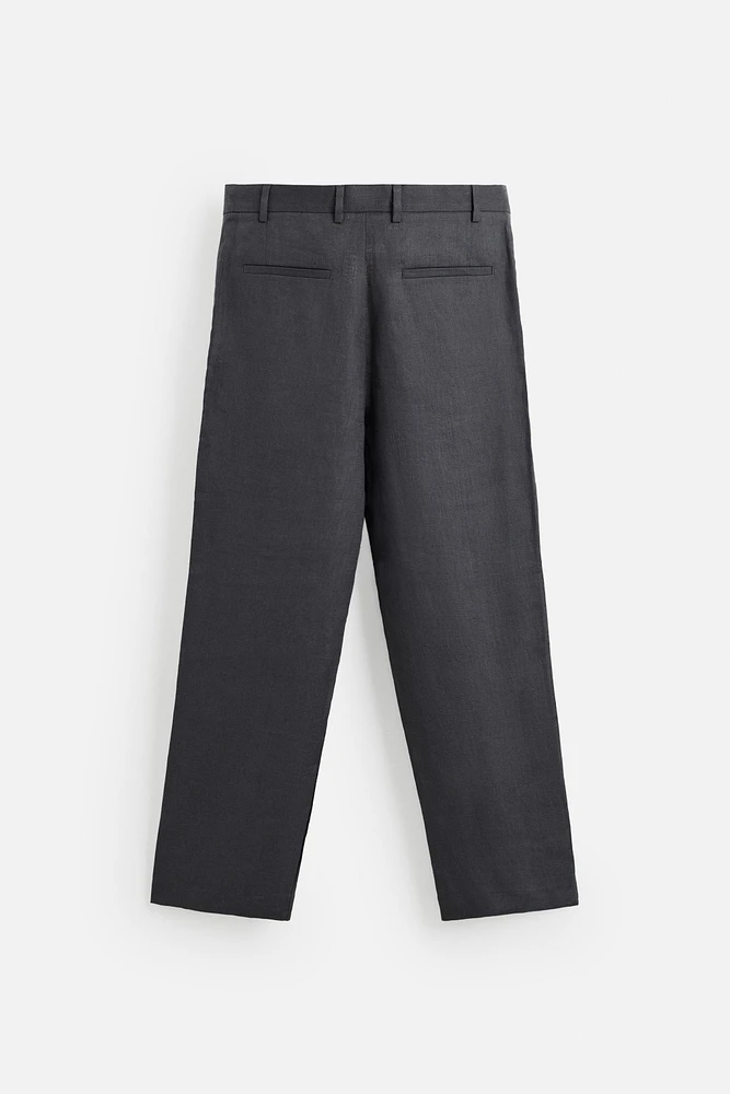 100% LINEN SUIT PANTS