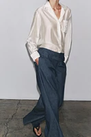 ZW COLLECTION EMBROIDERED POCKET SHIRT