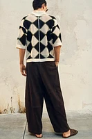 LIMITED EDITION SUEDE WIDE FIT PANTS
