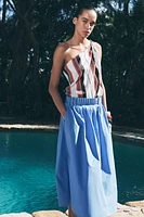 ZW COLLECTION POPLIN MIDI SKIRT