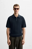POLO MAILLE STRUCTURE VERTICALE