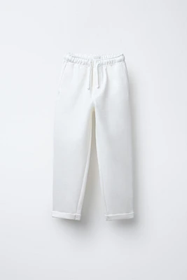 STRAIGHT FIT STRETCH PANTS