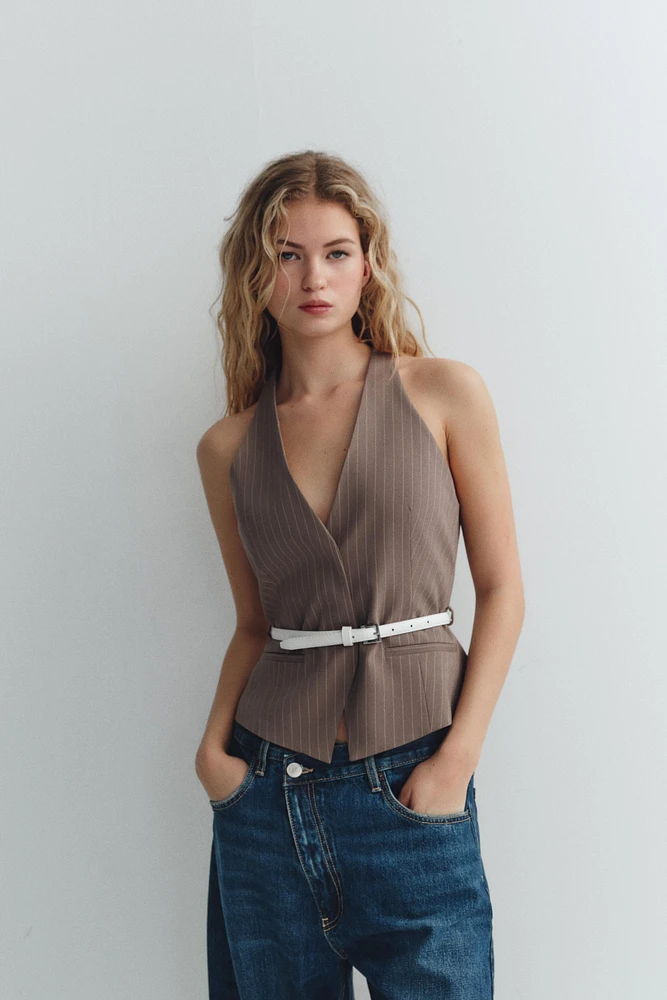 BELTED VEST TOP