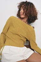 TEXTURED TIE TOP