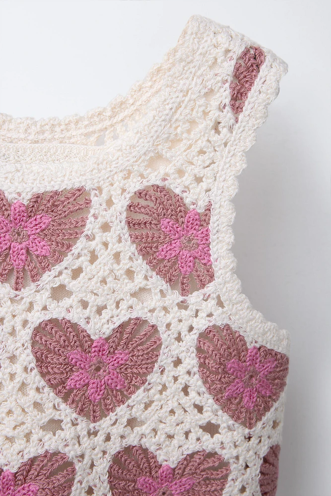 HAUT EN MAILLE CROCHET