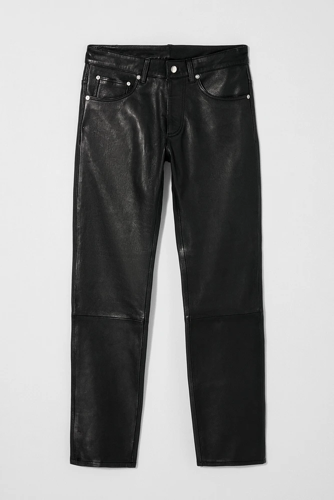 PANTALON EN CUIR BOBBY GILLESPIE X ZARA