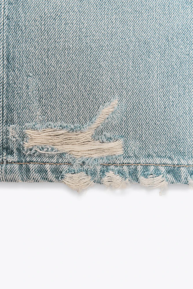 BERMUDA EN JEAN TRF TAILLE MOYENNE