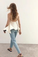 TOP PÉPLUM ASYMÉTRIQUE