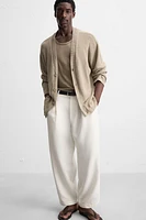PANTALON COUPE DÉCONTRACTÉE À PLIS