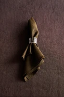 SET OF GLASS NAPKIN RINGS (SET OF 4)