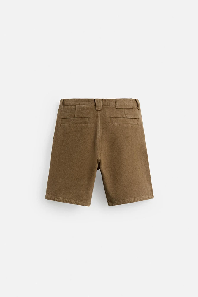 BERMUDA REGULAR FIT TEXTURÉ