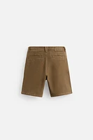 BERMUDA REGULAR FIT TEXTURÉ