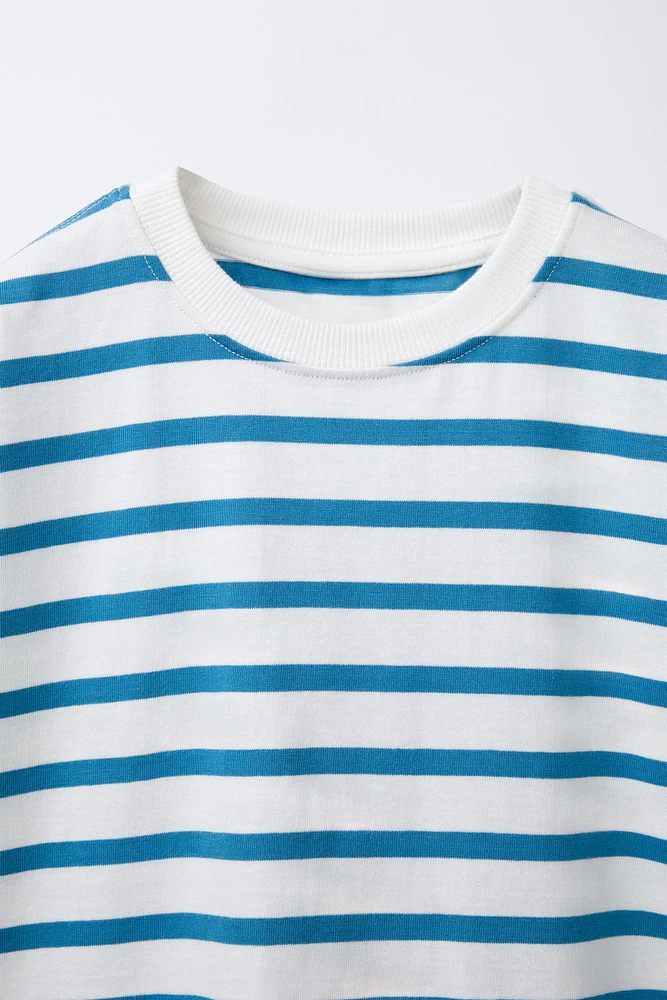 STRIPE PRINT T-SHIRT