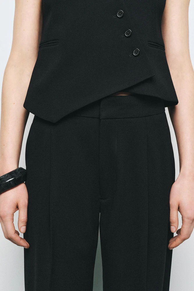 WIDE FIT PANTS WITH DARTS ZW COLLECTION