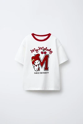 MY MELODY AND CINNAMOROLL © SANRIO FLOCKED T-SHIRT