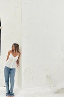 EMBROIDERED LACE TOP