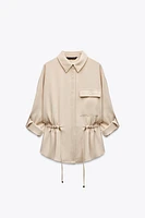 CREPE SAFARI SHIRT