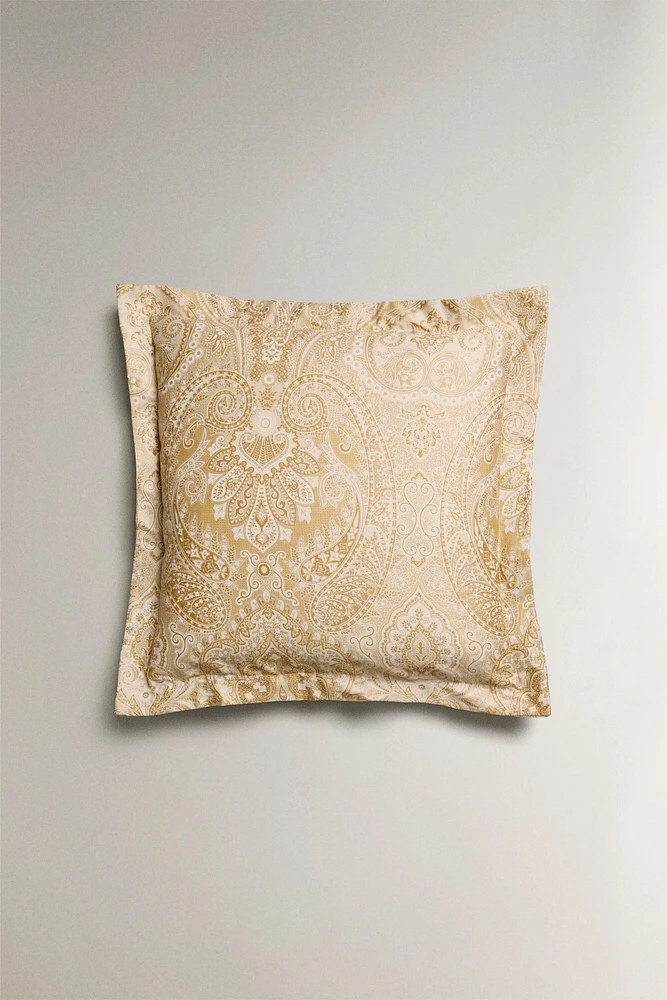 PAISLEY PRINT SATEEN PILLOWCASE