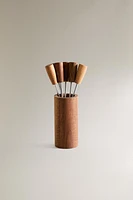SET OF APPETIZER SKEWERS IN A CUP (SET OF 6)
