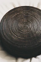 LARGE ROUND WOODEN BOX