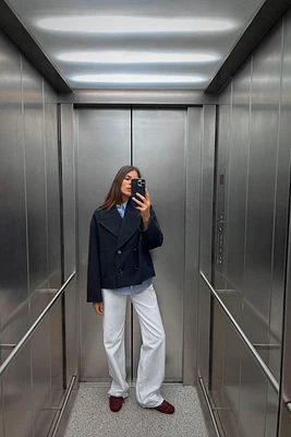 MANTEAU COURT CROISÉ