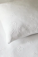 FLORAL JACQUARD THROW PILLOW COVER