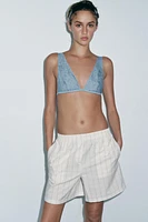 LIMITED EDITION 100% SILK CRINKLE EFFECT BRALETTE