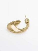 Boucles d’oreilles anneaux ovales