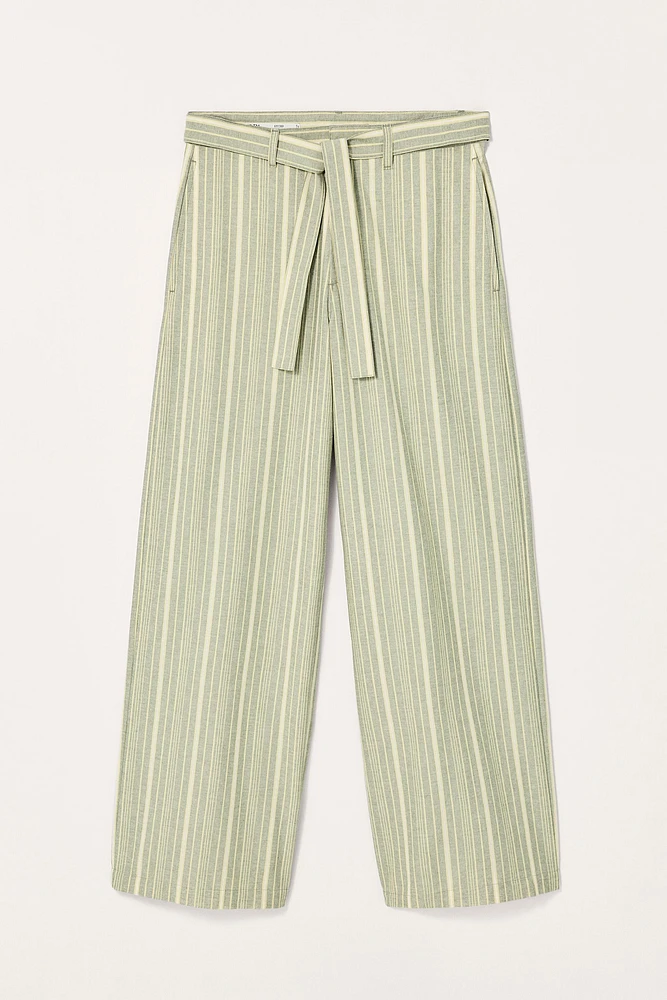 LIMITED EDITION STRIPED WIDE FIT PANTS