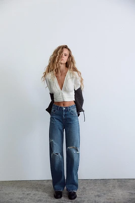 JEAN TRF CURVED TAILLE HAUTE