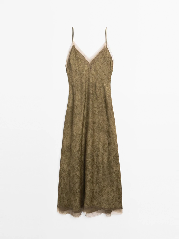 Robe longue nuisette transparence