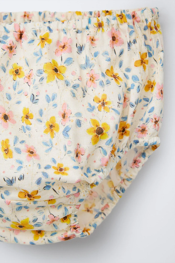 FLORAL DRESS AND BOTTOMS