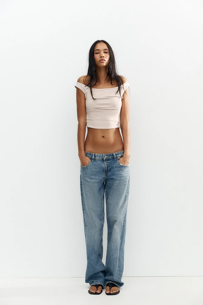 DRAPED CROP TOP