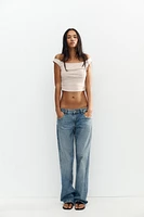 DRAPED CROP TOP