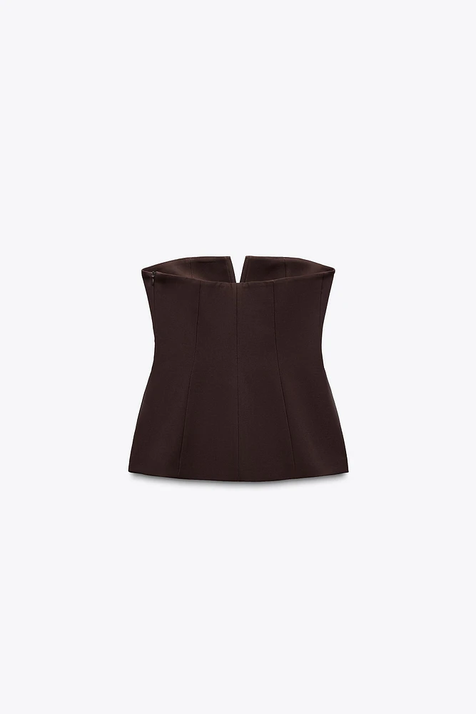 STRAPLESS TOP