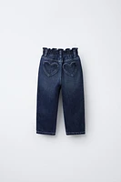 HEART POCKET PAPERBAG JEANS