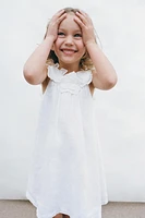 100% LINEN FLORAL DRESS