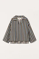 LIMITED EDITION STRIPED FLOWY SHIRT