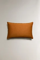 THROW PILLOW COVER WITH RAISED DESIGN EMBROIDERY