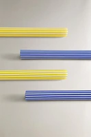 SET OF STRIPED BOROSILICATE GLASS STRAWS (SET OF 4)