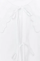 PETER PAN COLLAR POPLIN SHIRT