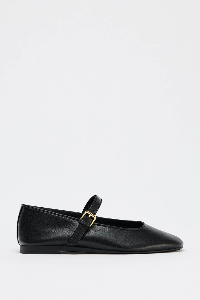 LEATHER BALLET FLATS 50TH ANNIVERSARY