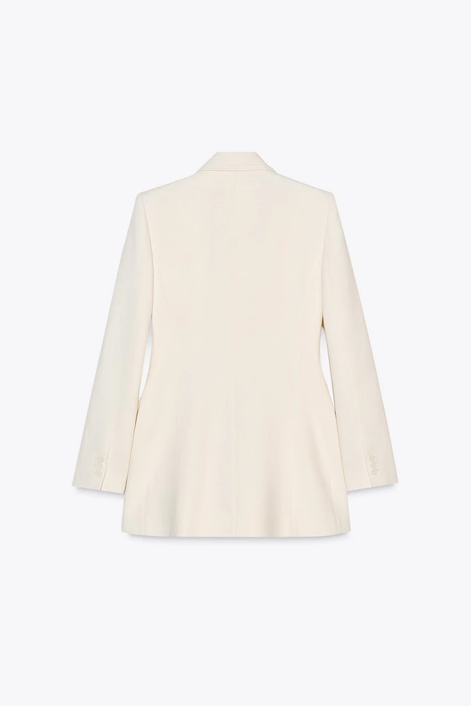 BLAZER LONG À BOUTONNAGE CROISÉ